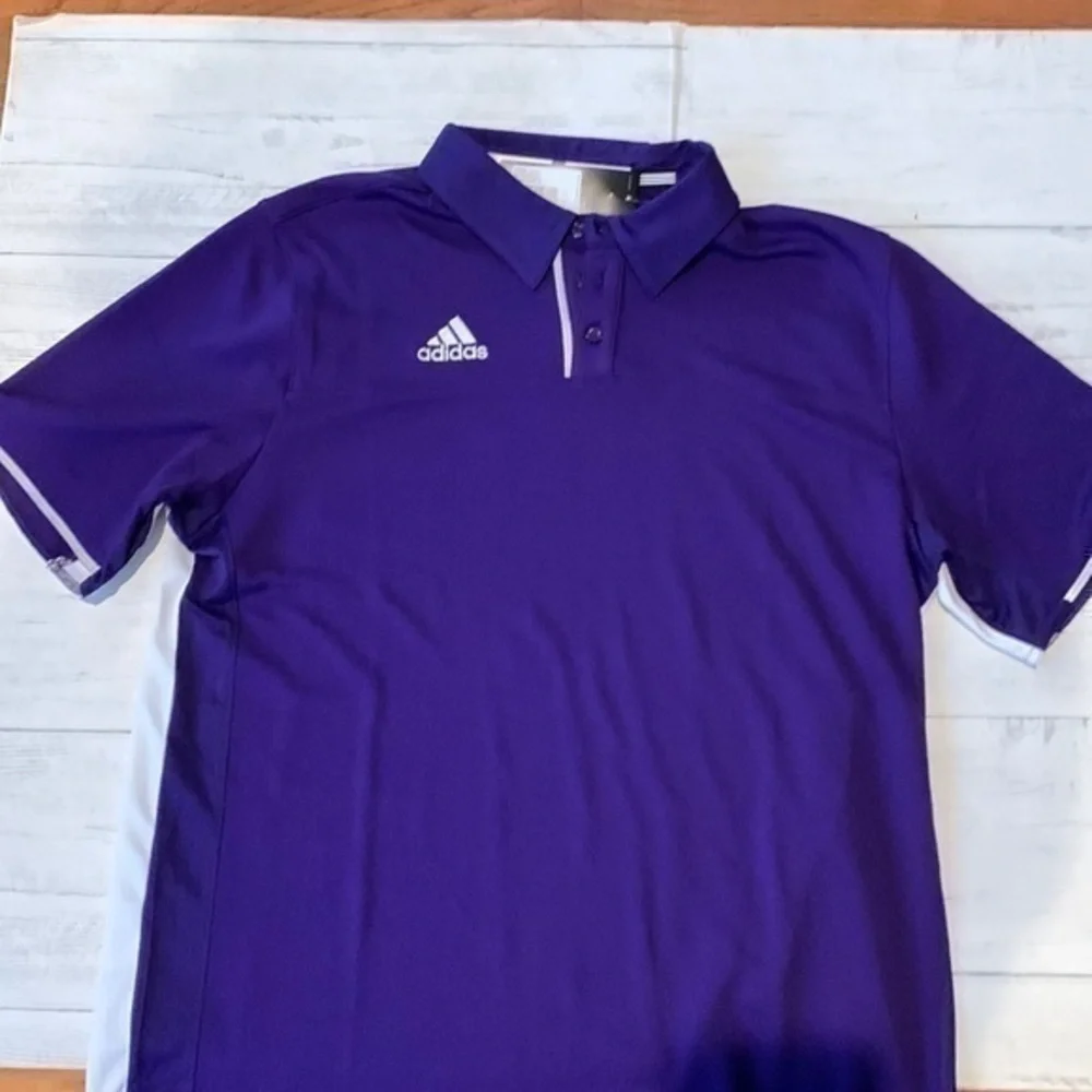 NWT Adidas men’s climacool polo shirt size l